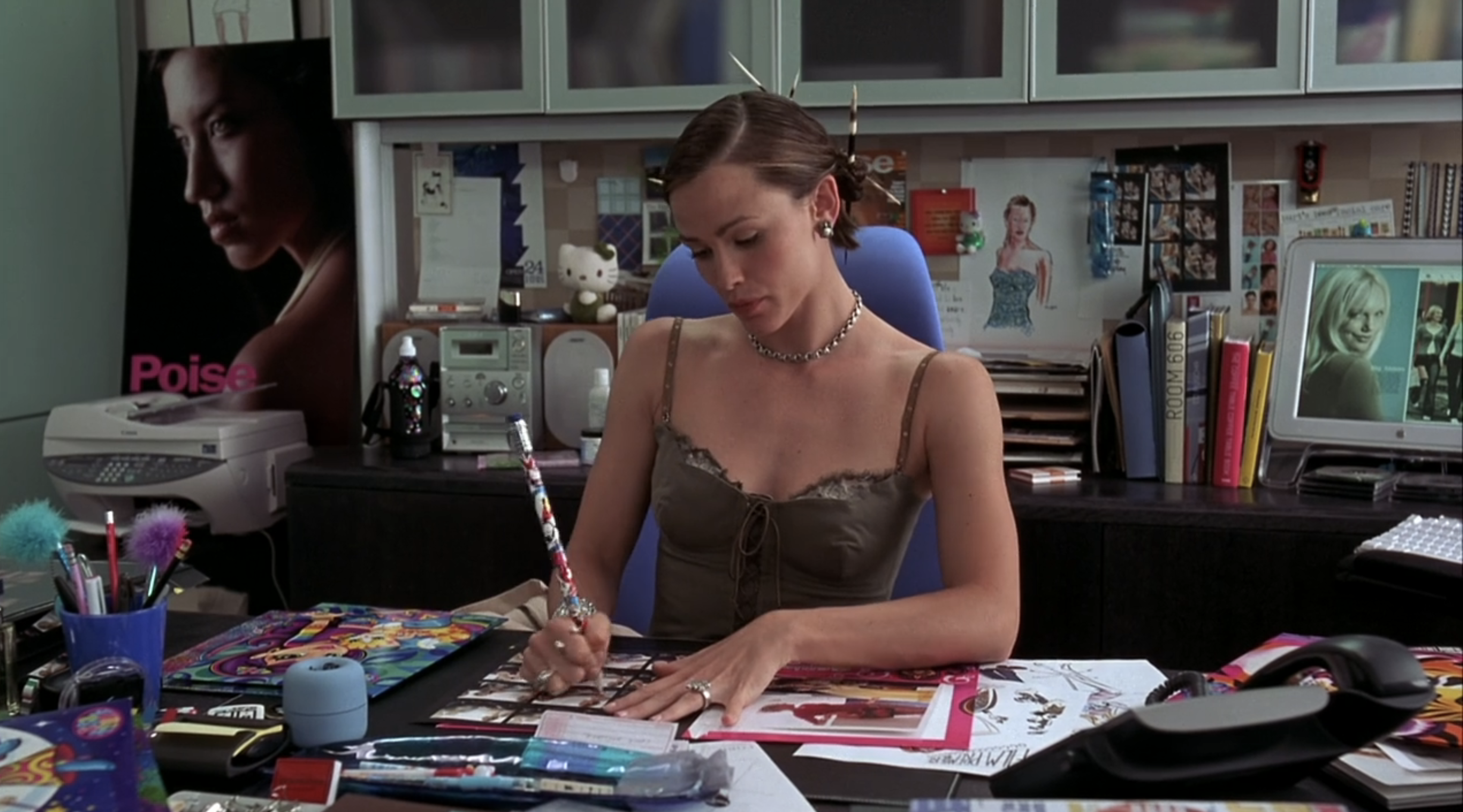 Jenna doodling in 13 Going on 30