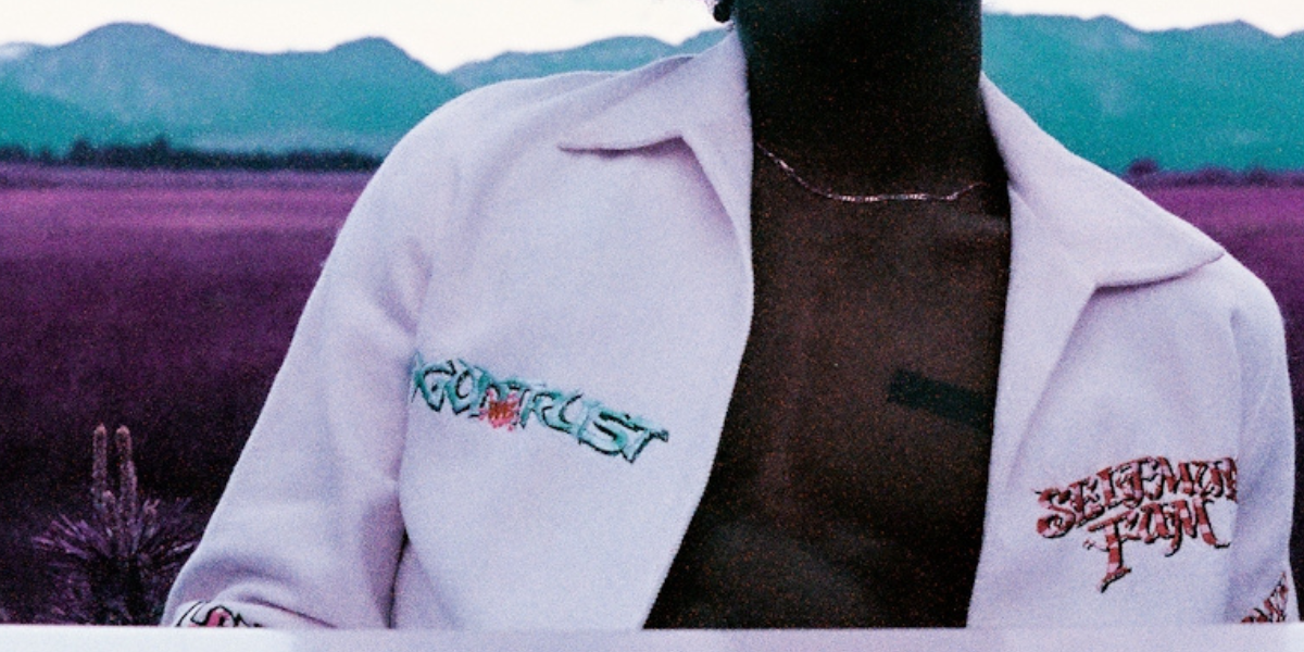 a person in the desert