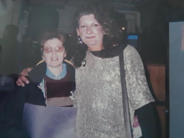 Rusty Rose with Sylvia Rivera at SVA symposium 1996
