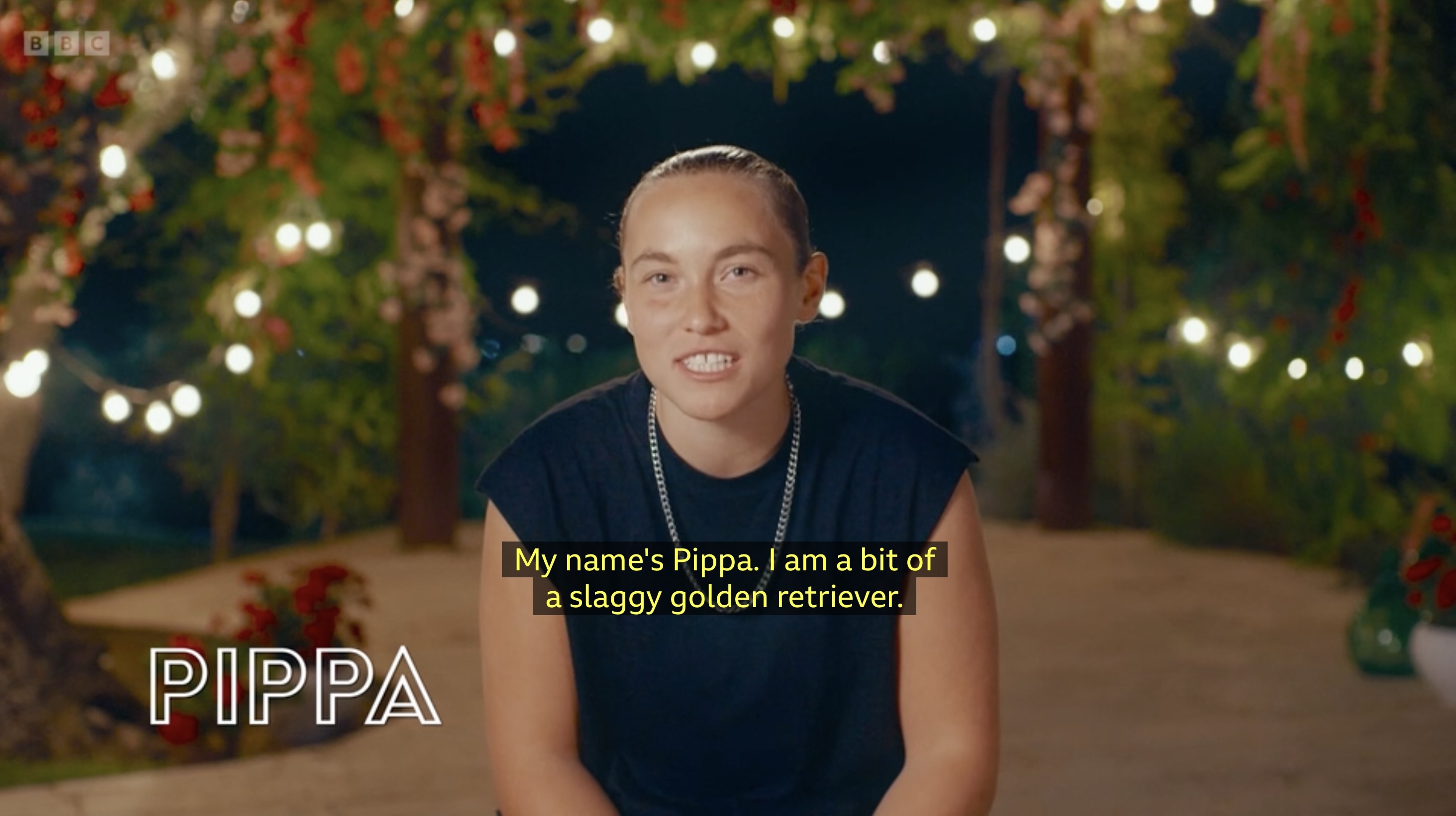 Pippa the slaggy golden retriever in I Kissed a Girl season 2
