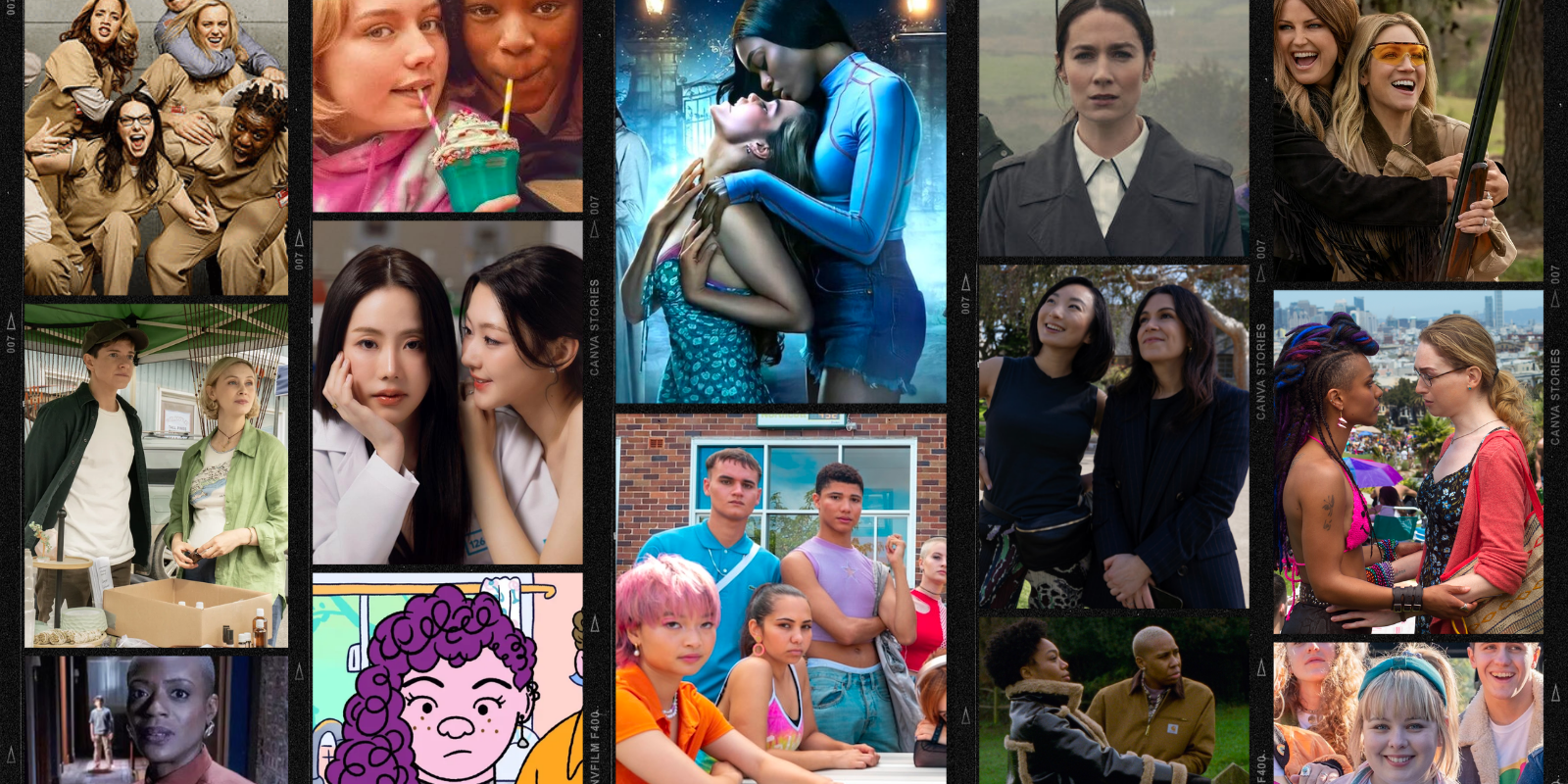 collage of tv shows on netflix