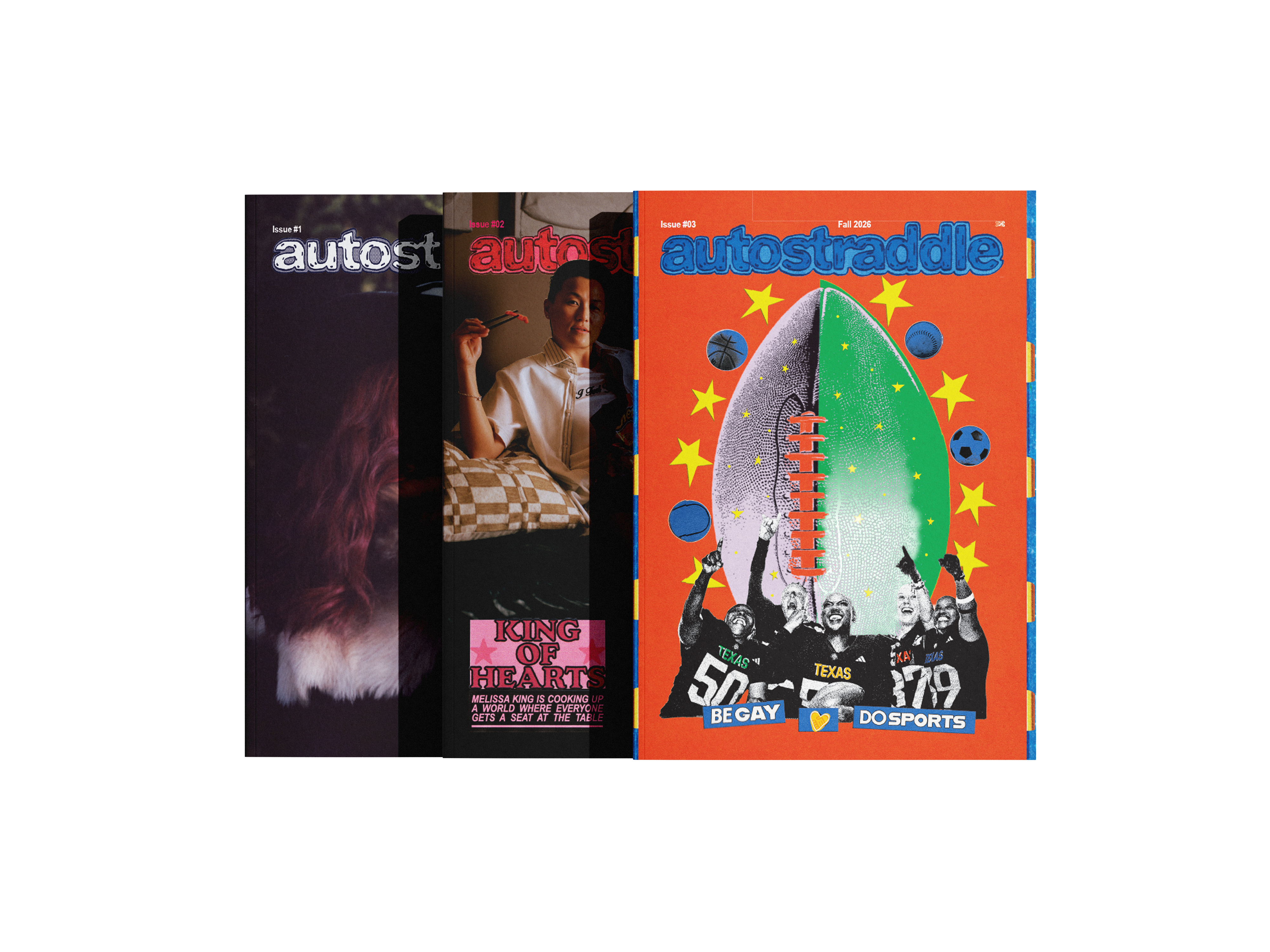past three issues of the autostraddle magazine