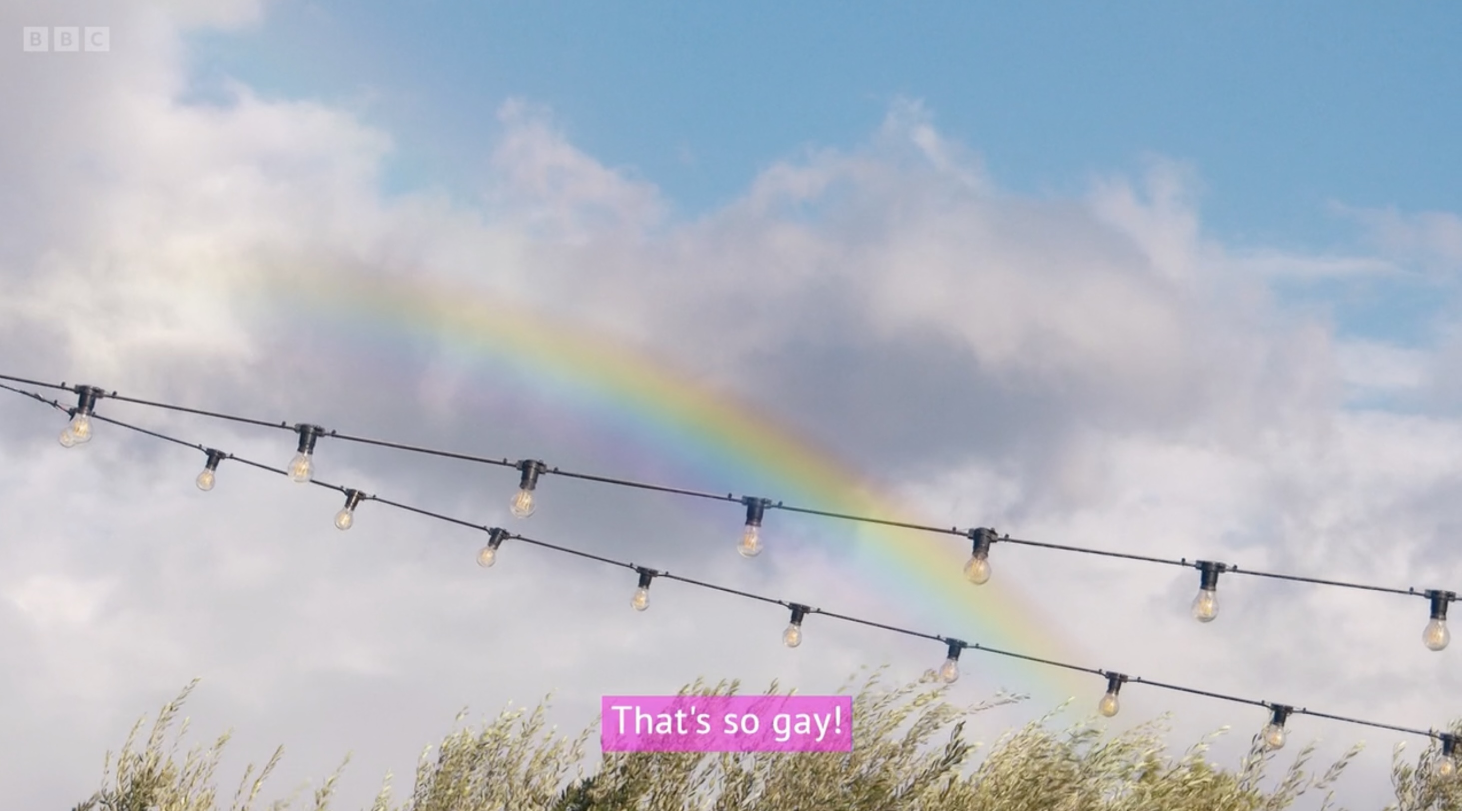 a gay rainbow