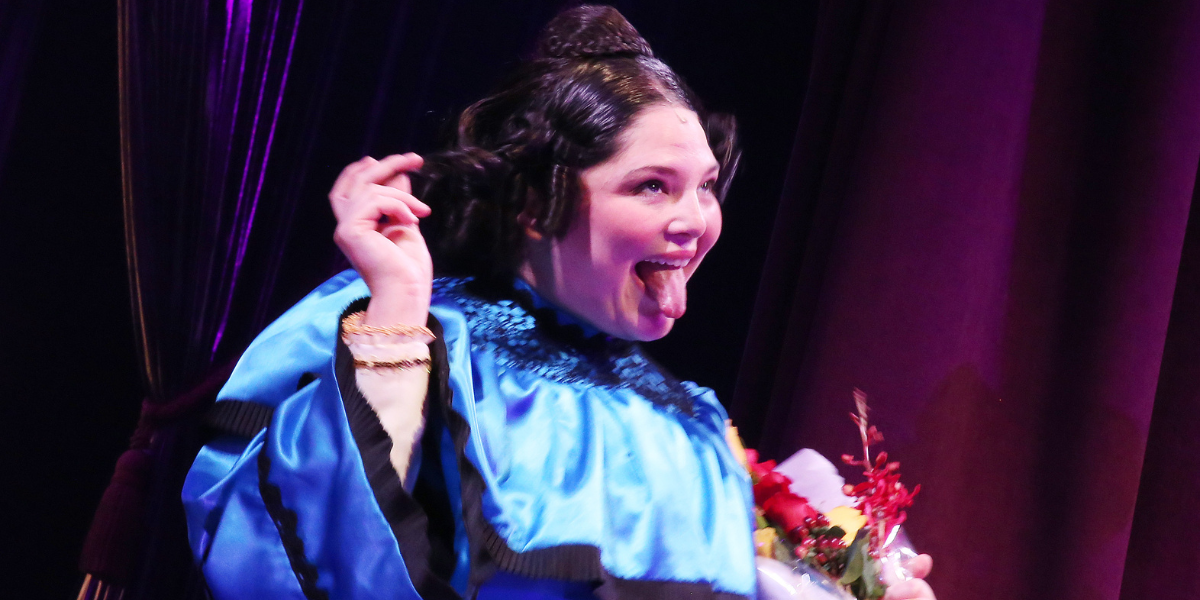 Meg Stalter on Broadway in Oh, Mary!