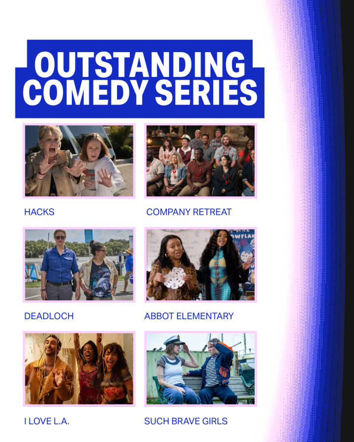 Outstanding Comedy Series Hacks S5 Deadloch S2 I Love L.A. Company Retreat Abbott Elementary S4 Such Brave Girls