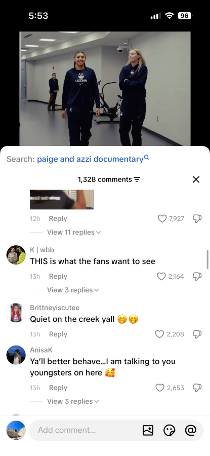 fans responding to the paige and azzi video