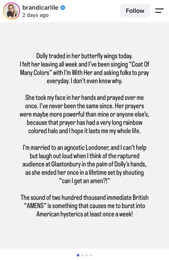 Brandi Carlile's tribute to Dolly