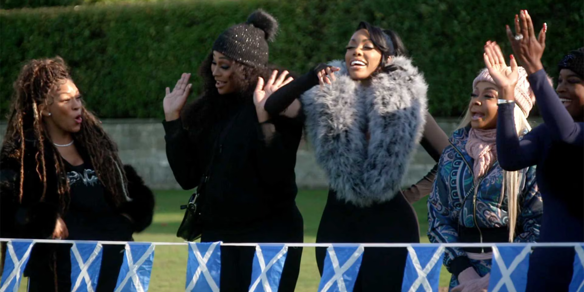 real housewives of atlanta on a cast trip to Scotland