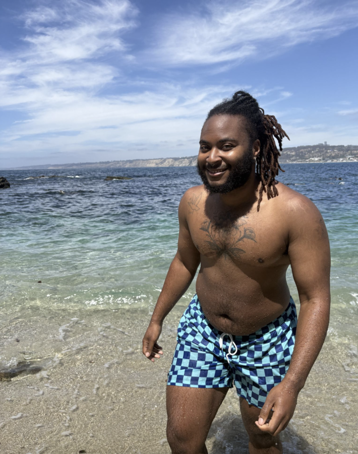 Me at the beach, circa 2026.