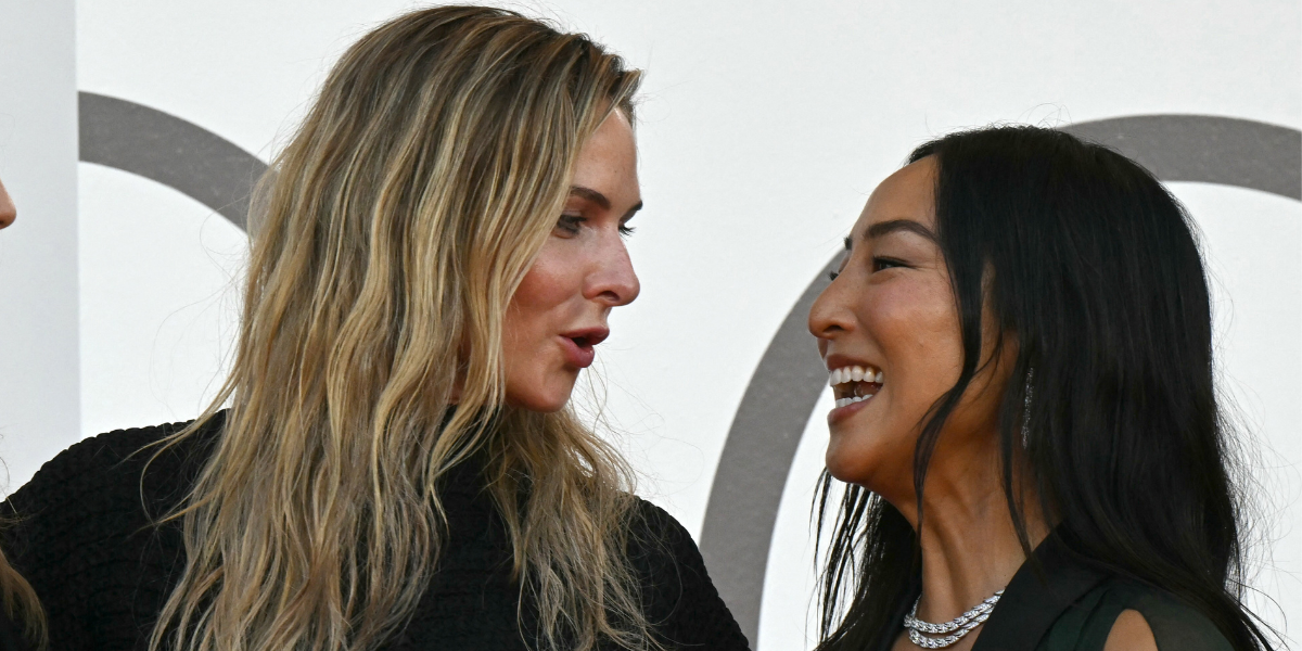 Rebecca Ferguson and Greta Lee