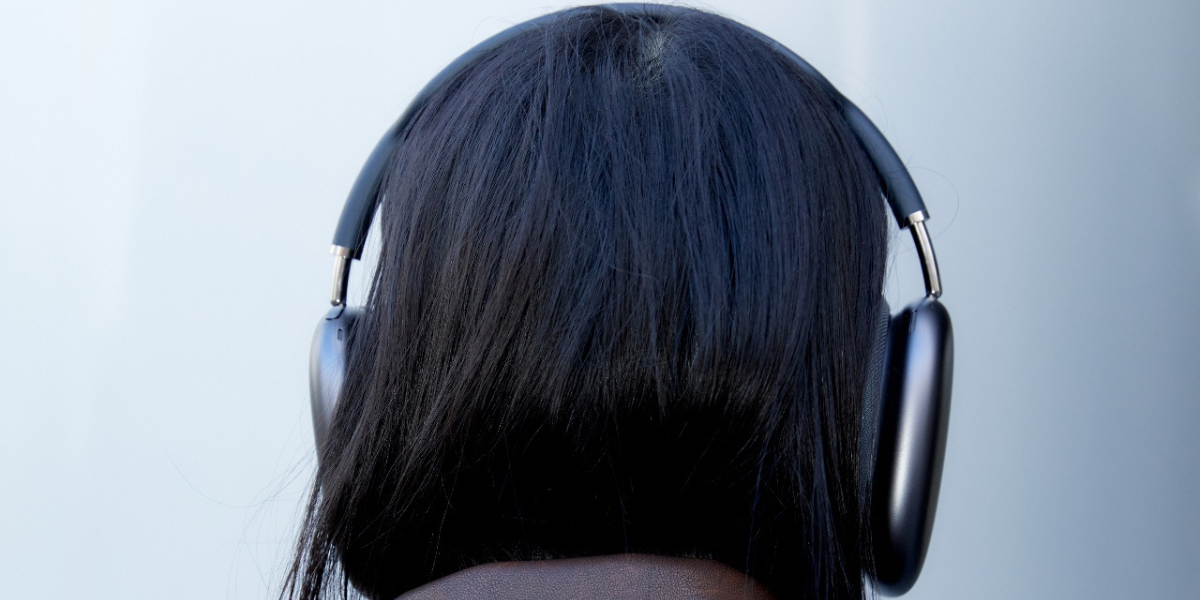 a person wearing headphones